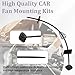 2 Set Electric Fan Mounting Kit, Radiator Fan Zip Ties Electric Mount Hold Down, Transmission Cooler Mounting Kit for Car Vehicle Electric Radiator Fan 7