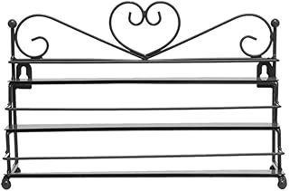 Organizer na lakiery do paznokci półka stojak na lakier do paznokci żelazny trójwarstwowy uchwyt montowany na ścianie blat perfumy błyszczyk do ust ekspozycja na szminki