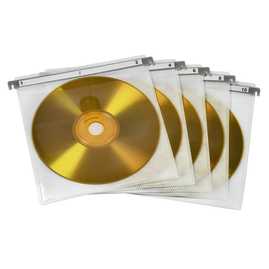 Hama | 50 podwójnych rękawów ochronnych CD i DVD | biały