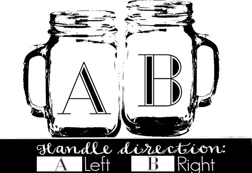 Hubby And Wifey Set Of 2 Personalized Mason Jars Drinking Mugs Personalized Custom Etched For Wedding, Engagement Anniversary Bridal Party Gift Of Favor For Newlyweds Couple Laser Engraved #TOP1