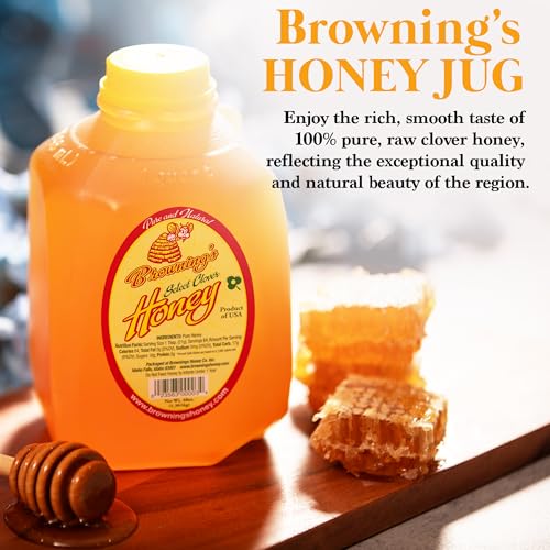 Miel Pura de Trébol sin Filtrar Browning's 3 lb miniatura 3