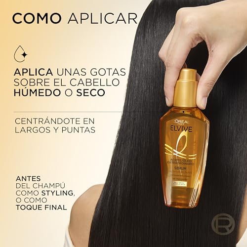 Miniatura 5 de L'Oréal Paris Elvive Aceite Extraordinario Sérum Nutritivo Multiusos, 100ml