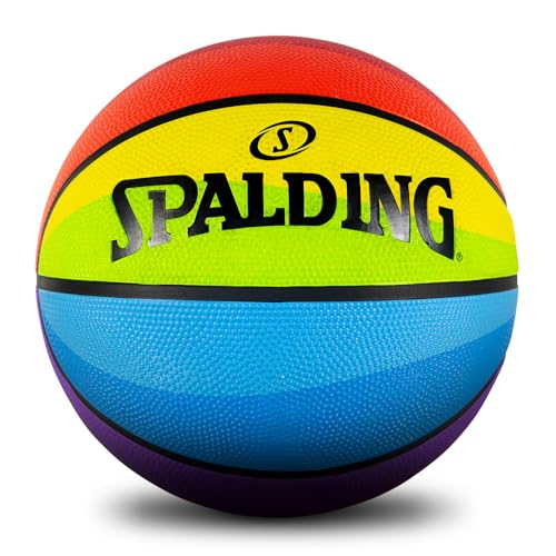 Baloncesto arcoíris Spalding ideal para entrenamientos y juego libre en parques