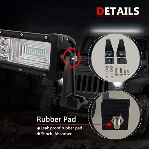 Willpower 22 Inch 270W Curved Triple Row Led Work Light Bar Driving Lights Fog Lamp Off Road Lighting For Suv Ute Atv Truck 4X4 Boat #TOP4