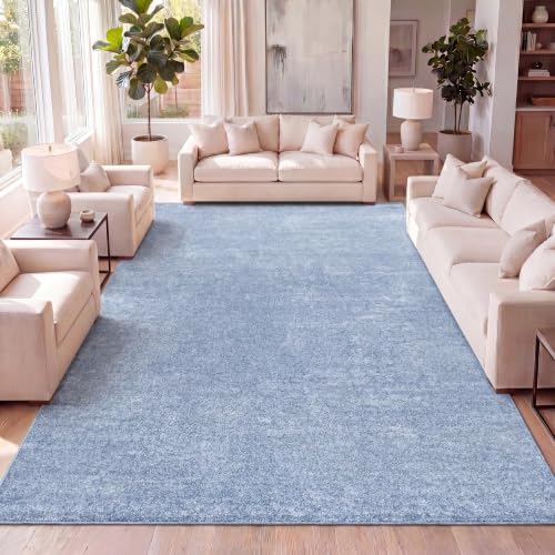 Tapete clásico azul 4x6 poliéster para interiores