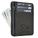 Estalon RFID Front Pocket Wallet Minimalist Wallets Leather Slim Wallet Money Clip RFID Blocking with Gift Box (Black Pebble)
