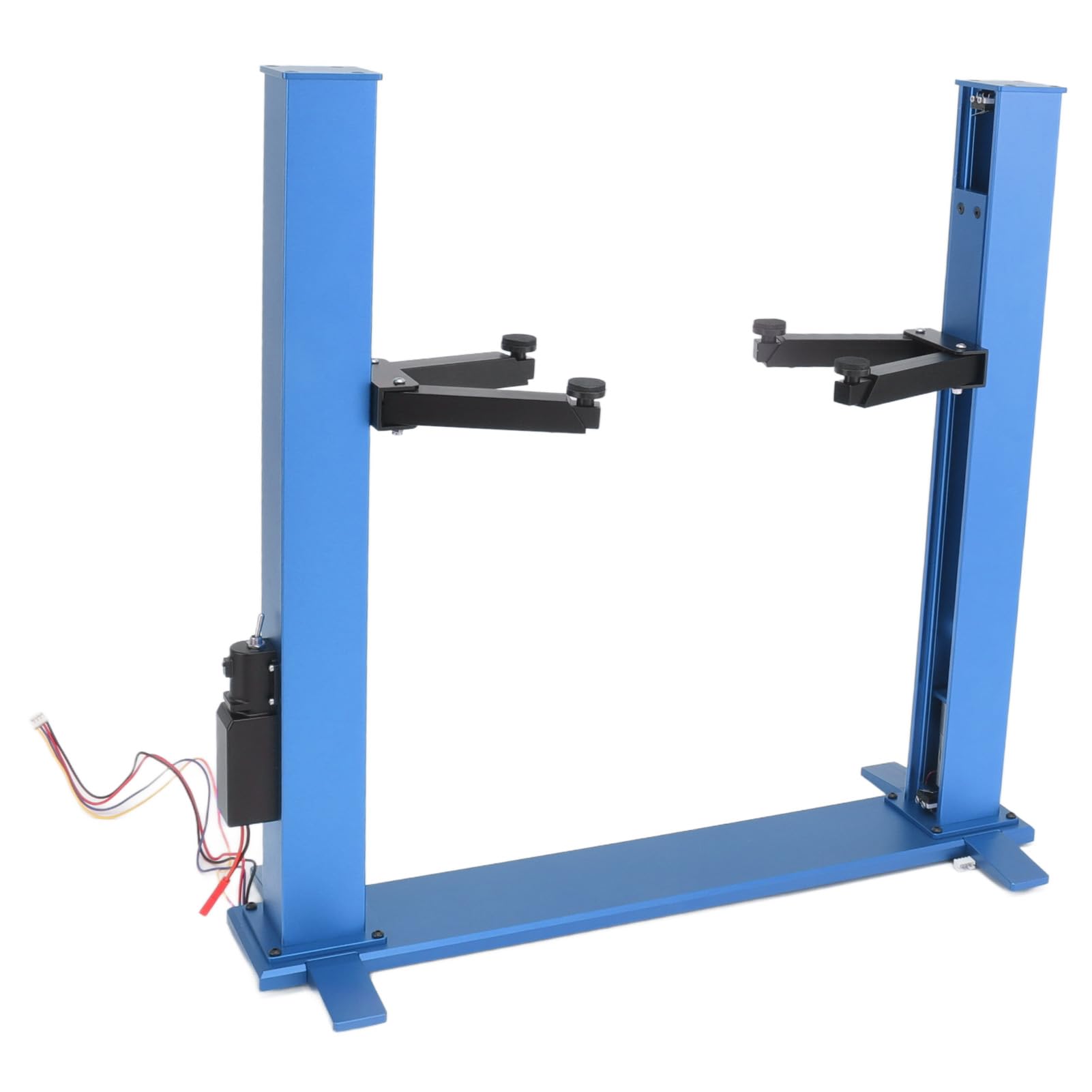 Regulowany Stojak do Podnoszenia Elektrycznego Stojak do Naprawy Samochodów RC, Uniwersalny Podnośnik Elektryczny ze Stopu Aluminium Symulacji Sterowania Przełącznikiem Pojazdu 1/10 RC, (BLUE)
