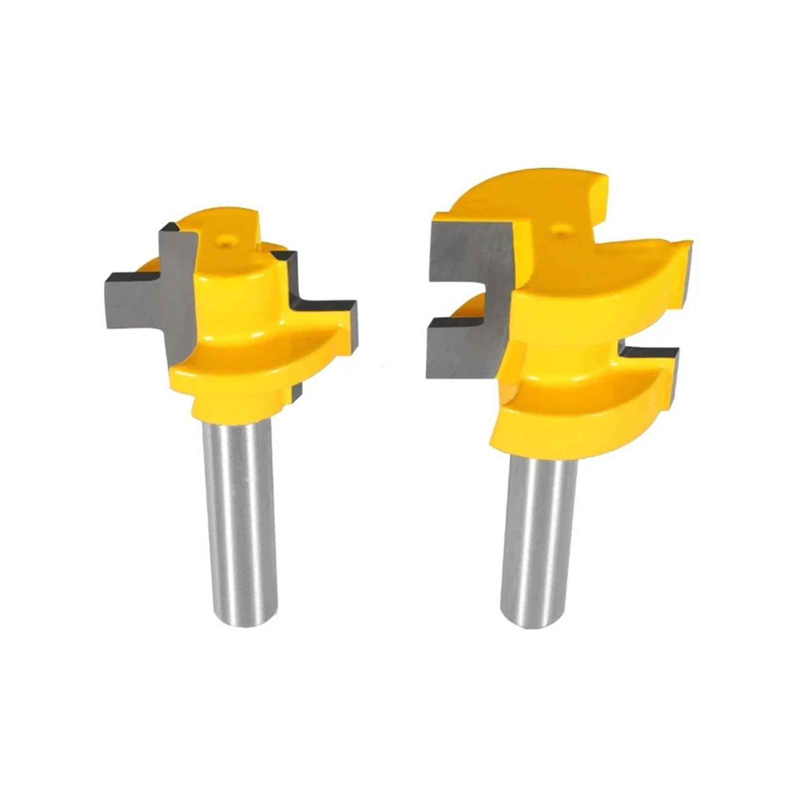 Epaknhgd 12.7X28.6x20 2Pcs 6Mm-12.7Mm Tongue Groove Assembles Router Bits Set Carbide Tipped Woodworking Milling Cutter For Wood Tools(12.7X28.6x20)