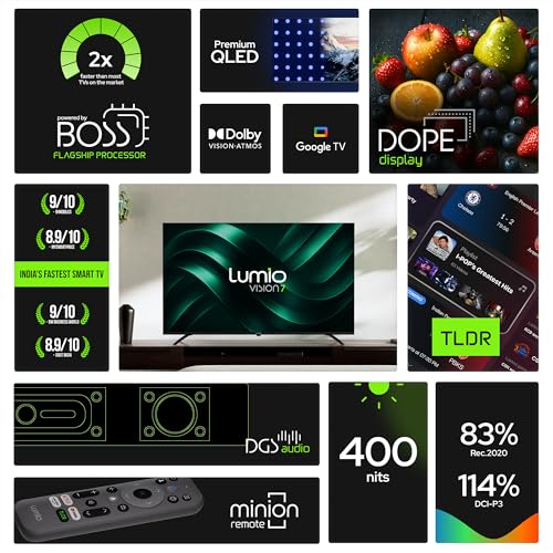 Image of Lumio Vision 7 109 cm (43 inches) 4K Ultra-HD Smart QLED TV FTW1-ADSG