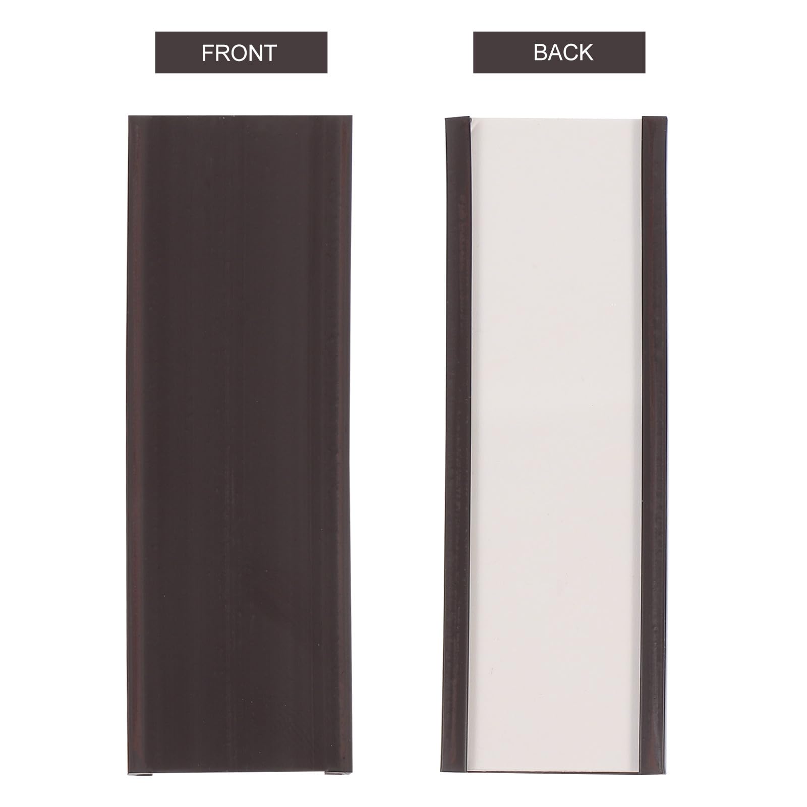 50 Pezzi Porta Etichette Magnetico Scrivibili, Etichette Magnetiche, 75x25 mm, con Pellicola Protettiva in Plastica Trasparente per Magazzini e Scaffali Metallici