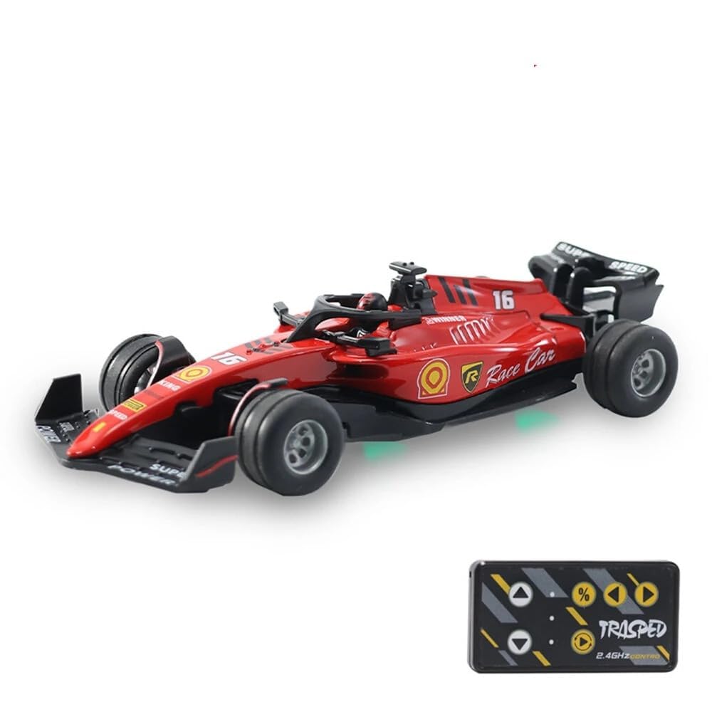 TIUDTOY 1:64 Die cast Metal F1 Mini RC Racing car with LED Lights | 2.4GHz