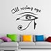 Wandaufkleber, Kinderwandaufkleber für Plakate Wandaufkleber für Schlafzimmer Kinderwandaufkleber für Poster Alle Seeing Eye Art Wandtattoo Illuminati Aufkleber Design Vinyl 71X59Cm