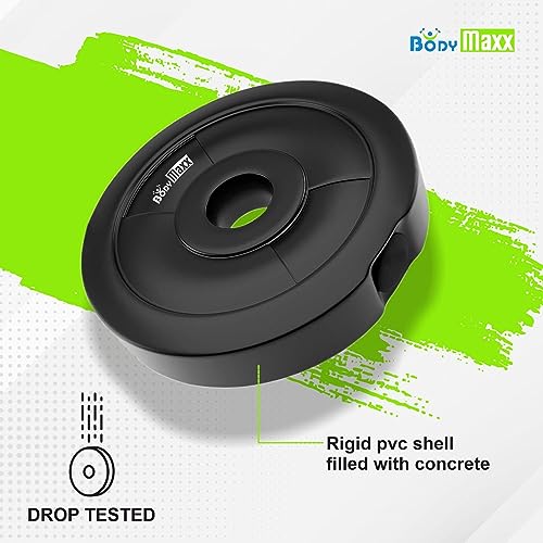 Image of Body Maxx PVC Dumbbell Set With1 Pair of Adjustable Dumbbell Rod And PVC Dumbbell Plates in Several Variations. (14KG Weight)
