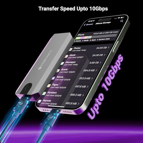 Image of Zebronics M.2 NVMe Enclosure, PCIe 3.0, Max. 8TB Storage, Upto 10Gbps Transfer Speed, Supports 2230 /2242 /2260 /2280, Type-C 3.2 Gen2 Connector, Windows, Mac, Linux Support, Aluminum Case (CN101)