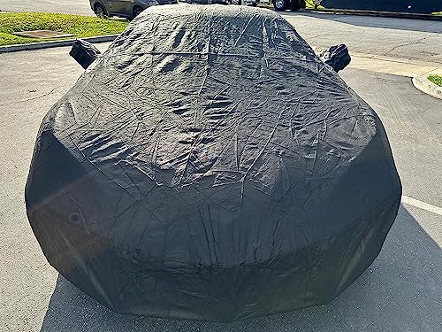 Image of CarsCover Custom Fit Car Cover for Chevy Corvette C8 Stingray Z06 E-Ray Heavy Duty All Weatherproof Ultrashield Black Covers