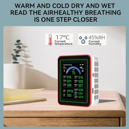 18 in 1 Portable Quality Tester LCD Screen Backlight Indoor Air Quality Meter for Home Cars - Image 3
