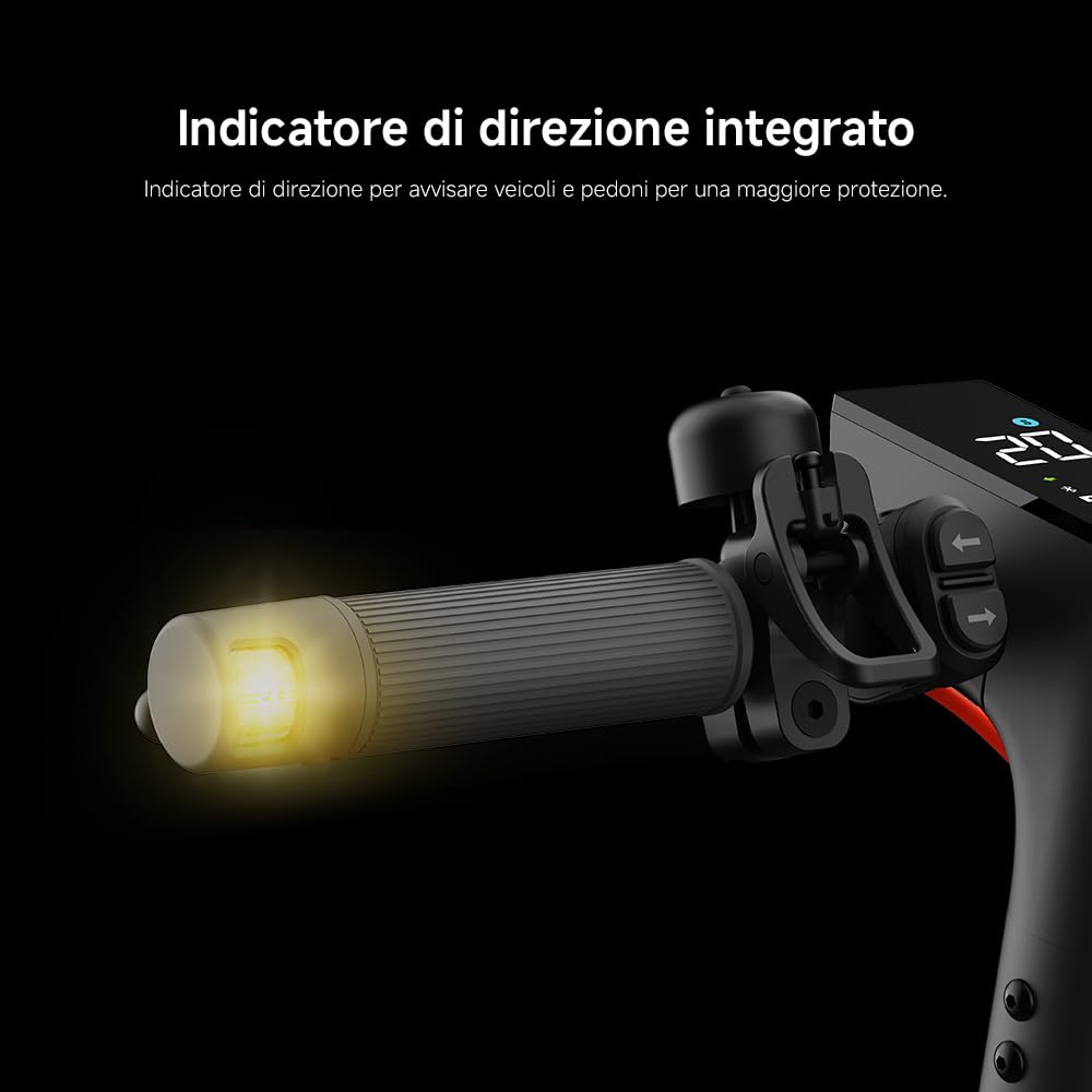 Xiaomi Electric Scooter 4 Lite (2a Gen), Design aerodinamico, Pneumatici 10", Autonomia 25km, Max 20km/h, Motore 300W*, Pendenza max 15%*, Doppio freno (Tamburo ant. + E-ABS post)