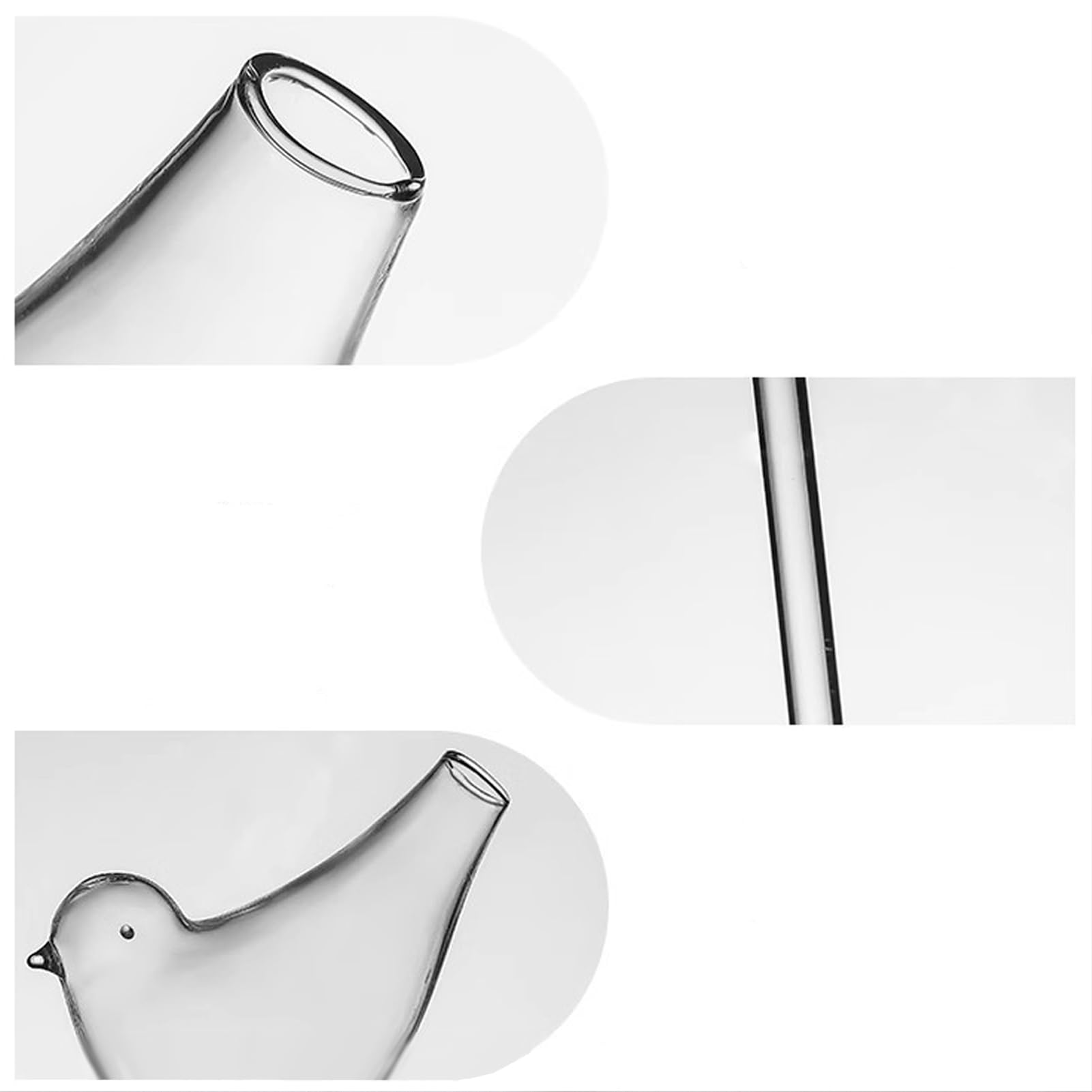 Copas de Cóctel, 2 Piezas de Vasos para Beber Pájaros, Copas Creativas de Copa de Champán, Taza de Jugo Transparente para el Hogar, Bar, Restaurante, Copas de Cóctel