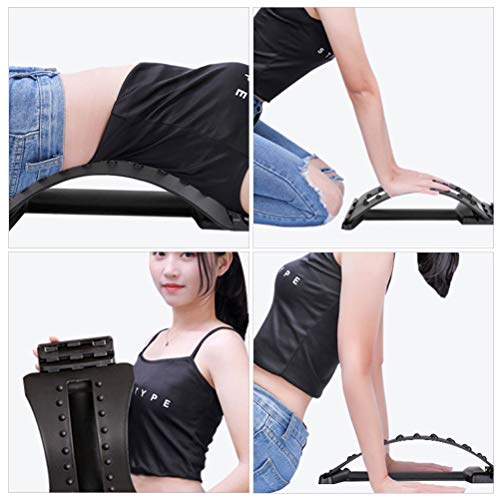 Ferramenta de alongamento lombar PRETYZOOM Esticador de coluna, almofada nas costas, corretor de col