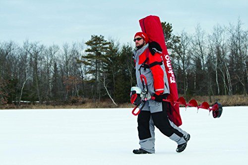 Eskimo FF949i FatFish Pop-up Portable Hub-Style Ice Shelter, Wide Bottom Design 61 sq ft. Fishable Area, 3-4 Person Insulated