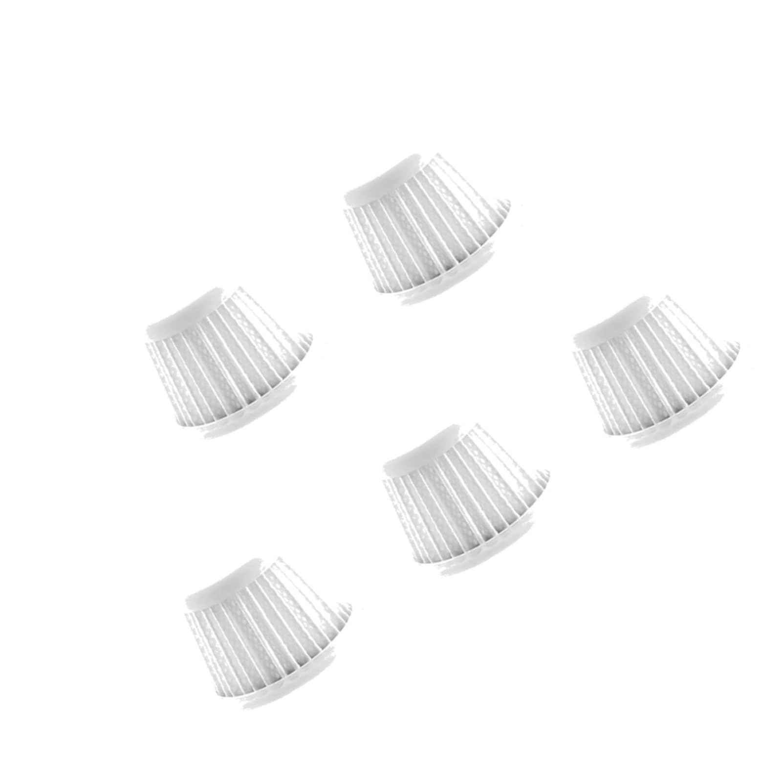 5 Stück HEPA-Autostaubsaugerfilter, Waschbarer Filter for Kabellose Staubsauger, Einfache Montage Und Demontage, Autostaubsaugerzubehör(5pcs)