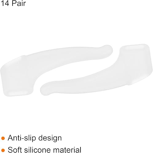 Miniatura 8 de PATIKIL Pinzas para los oídos, antideslizante para gafas, gancho para la oreja para la lectura, para evitar deslizamientos, lentes de sol de repuesto