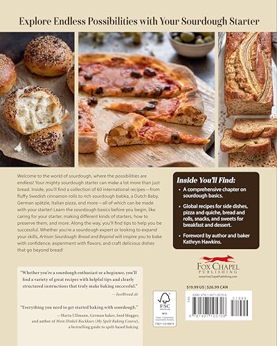 Image of Artisan Sourdough: Bread and Beyond: Care & Feeding of Your Sourdough Starter Plus Recipes for European Breads, Pastas, Pancakes, Desserts, and More (Fox Chapel Publishing)