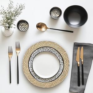 Round Woven Placemats Set of 6,12 Inch Water Hyacinth Rattan Boho Rustic Farmhouse Decor Wicker Straw Bamboo Placemats for Kitchen Table Indoor Outdoor Round Woven Placemats Set of 612 Inch Water Hyacinth Rattan Boho Rustic Farmhouse Decor Wicker Straw Bamboo Placemats for Kitchen Table Indoor Outdoor