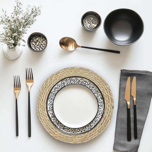 Round-Woven-Placemats-Set-of-612-Inch-Water-Hyacinth-Rattan-Boho-Rustic-Farmhouse-Decor-Wicker-Straw-Bamboo-Placemats-for-Kitchen-Table-Indoor-Outdoor Round Woven Placemats Set of 612 Inch Water Hyacinth Rattan Boho Rustic Farmhouse Decor Wicker Straw Bamboo Placemats for Kitchen Table Indoor Outdoor