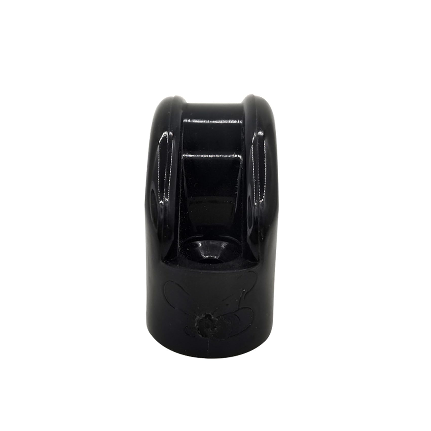 Passacavo per Barche Marine Bullseyes in Nylon Nero 12 mm 1/2 Pollice Inserto in Acciaio Inossidabile, Puleggia per Barche, 16 Pezzi