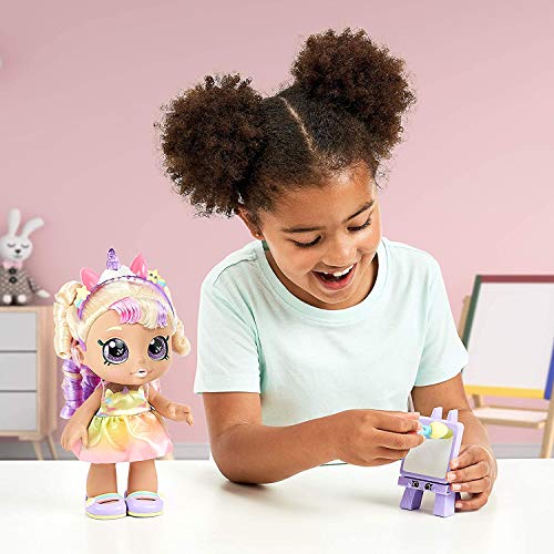 Kindi Kids- Unicorn Muñeca Infantil Mystabella de 10 Pulgadas y 2 Accesorios Shopkin, Individual, Multicolor (Moose Toys 50061)