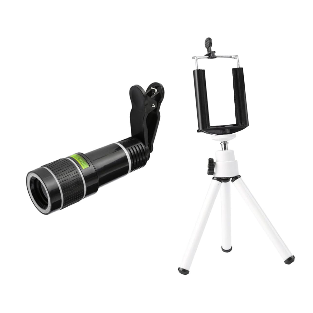 Homoyoyo Smartphone Camera Lens Set 20x Telephoto Lens Clip-on Universal Tripod Eyecup Random