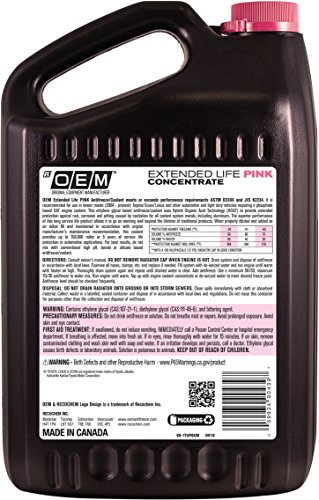 Image of Recochem OEM 86-174POEM Pink Premium Antifreeze Concentrate Extended Life PINK, 1 gallon, 1 Pack , BROWN
