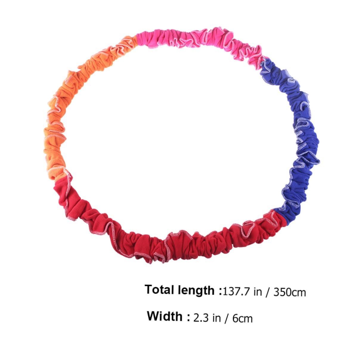 Kisangel 1Pc Elastic Stretch Rope for Four Direction Running Pull Ring Durable for Team Building Games School Training Tool Fun Random Color
