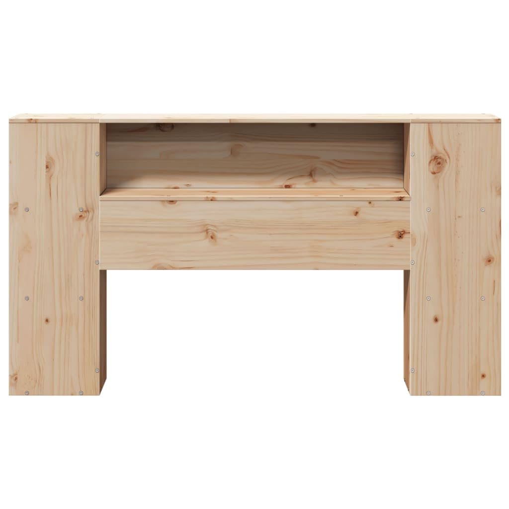 vidaXL Cabecero de Cama con almacenaje Madera Maciza de Pino 135 cm