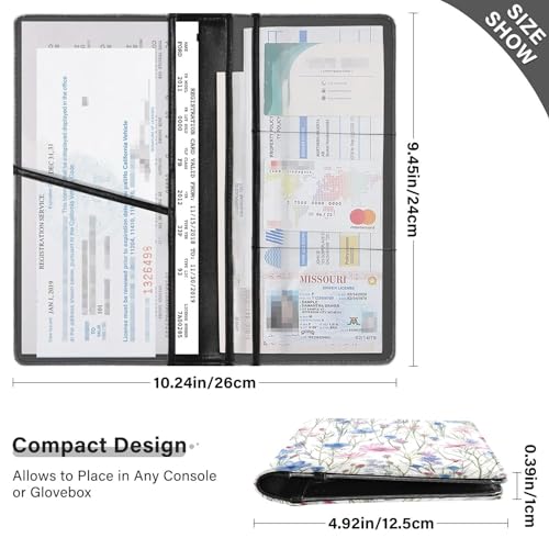 Organizador de Documentos para Auto Cuero miniatura 3