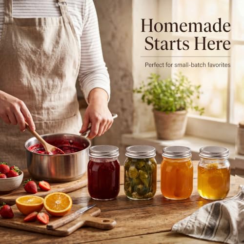 YINGERHUAN 16 oz Mason Jars