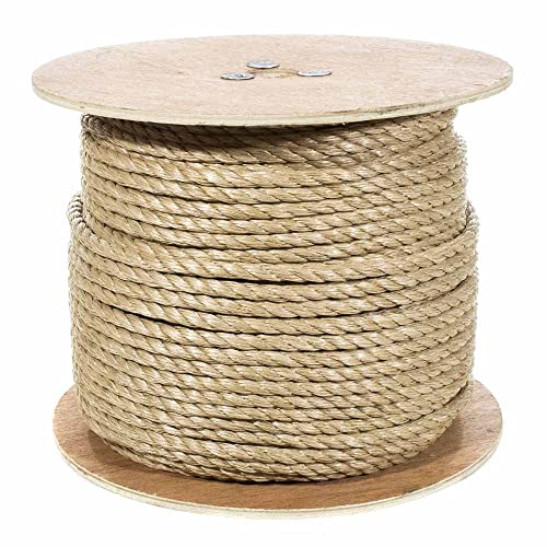 Rope & Cord | Pro-Manila Rope (UnManila) β 3 Strand Twisted Tan Cord β Diameter: 1/2" | 100 Feet