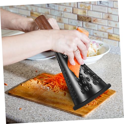 Rallador cónico de acero inoxidable 8 pulgadas con mango de madera miniatura 5