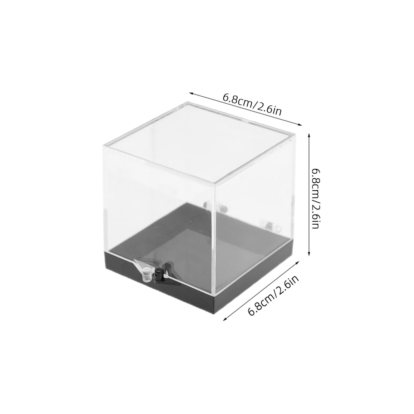 VALICLUD Boîte de Présentation Carrée en Plastique pour Minéraux 8pcs Légère et Résistante à l'abrasion pour Bureau et Rangement D'échantillons Précieux