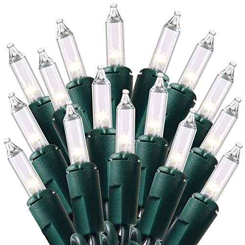 154.8 FT 600 Count Christmas Clear LED String Lights, 4 Set of 150 Count 38.7 FT Holiday String Lights Green Wire for Christmas Holiday Indoor and Outdoor Party, Garden and Garlands