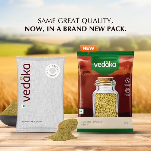 Image of Amazon Brand - Vedaka Coriander | Whole | 100 G | Dhania