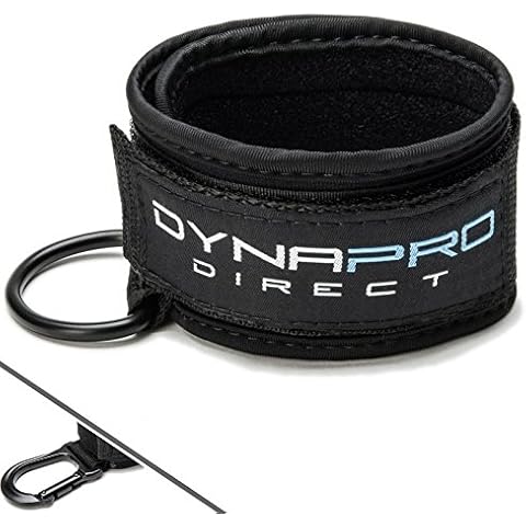 DYNAPRO Padded Ankle Strap | (D - Ring Attachment) with Comfort Material and Durable Professional Grade Quality Cover