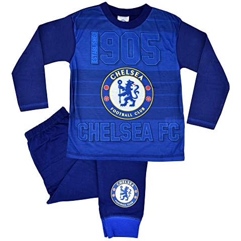TDP Boys Chelsea Football Club F.C. Pyjamas Pjs - 4-12 Years (11-12 Years) Blue Cover