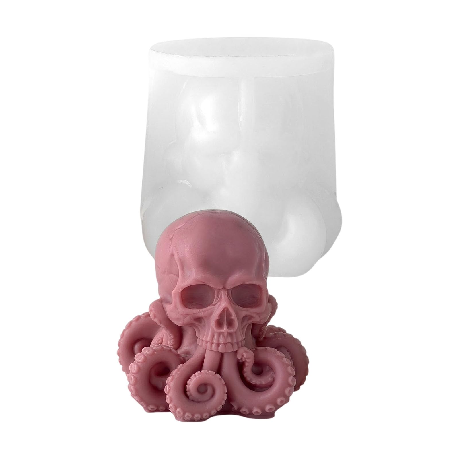 Whoasyst Multipurpose Silicone with Skull Octopuses Pattern for Artistic Projects Soap Making