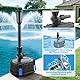 YAOBLUESEA Springbrunnenpumpe Fontäne Gartenpumpe Teichpumpe für Bachläufe, Wasserfälle, Spring-brunnen 20 Watt 1000L/H CHP-1000