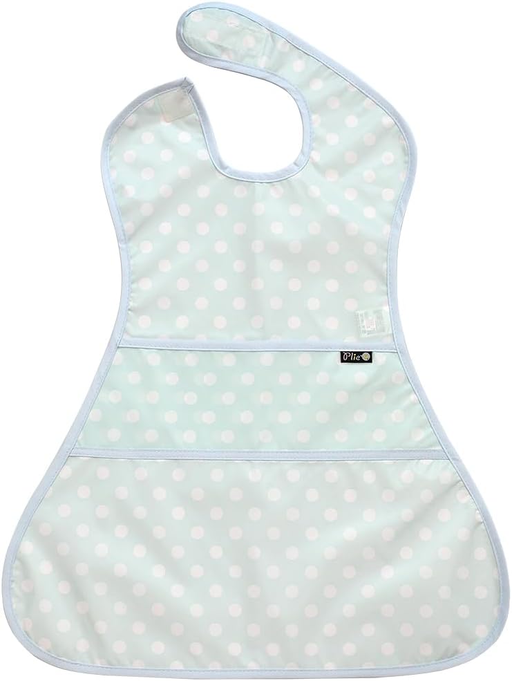 Plie Full Coverage Waterproof Feeding Bib for Toddlers – Extra Long Apron Bib for Mealtime, Self-Feeding, High Chairn image 2