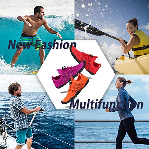 Image of Mishansha Water Shoes for Women Men, Quick-Dry Barefoot Swim Shoes with Drainage Holes, Lightweight Aqua Shoe for Beach Pool River Boating Yoga Walking