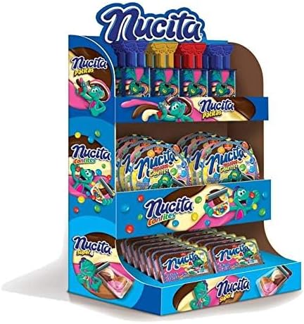 Nucita Assorted | Nucita Super 4, Nucita Patitas, and Nucita Confites | Creamy Candy for Children | Ready To Display 18.41 Oz