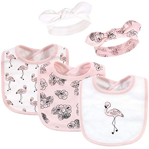 Image of Hudson Baby Unisex Baby Bandana Bibs and Headbands
